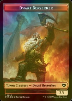 画像1: [FOIL] ドワーフ・狂戦士/DWARF BERSERKER 【英語版】 [CMM-トークン]