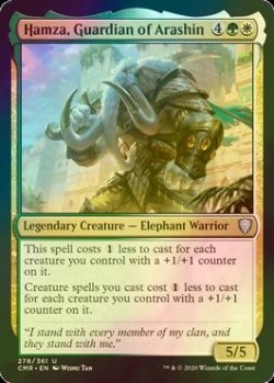 画像1: [FOIL] アラシンの守護者、ハムザ/Hamza, Guardian of Arashin 【英語版】 [CMR-金U]