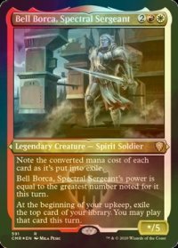 [FOIL] 幽体の兵長、ベル・ボルカ/Bell Borca, Spectral Sergeant (エッチング仕様) 【英語版】 [CMR-金R]