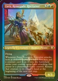 [FOIL] 改革派の勧誘者、ザラ/Zara, Renegade Recruiter (エッチング仕様) 【英語版】 [CMR-金R]