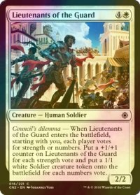 [FOIL] 護衛隊の副官/Lieutenants of the Guard 【英語版】 [CN2-白C]