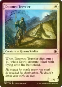 [FOIL] 宿命の旅人/Doomed Traveler 【英語版】 [CN2-白C]