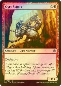 [FOIL] オーガの歩哨/Ogre Sentry 【英語版】 [CN2-赤C]