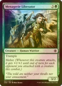 [FOIL] 猛獣の解放者/Menagerie Liberator 【英語版】 [CN2-緑C]