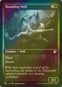 [FOIL] 跳ねる狼/Bounding Wolf 【英語版】 [DBL-緑C]