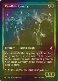 [FOIL] 蝋燭明かりの騎兵/Candlelit Cavalry 【英語版】 [DBL-緑C]