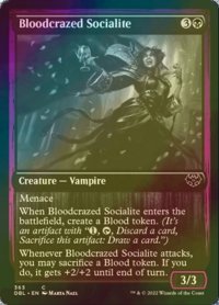 [FOIL] 血に狂った社交家/Bloodcrazed Socialite 【英語版】 [DBL-黒C]