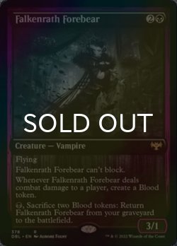 画像1: [FOIL] ファルケンラスの先祖/Falkenrath Forebear 【英語版】 [DBL-黒R]