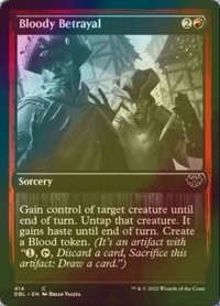 [FOIL] 血の裏切り/Bloody Betrayal 【英語版】 [DBL-赤C]
