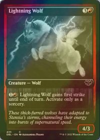 [FOIL] 稲妻狼/Lightning Wolf 【英語版】 [DBL-赤C]