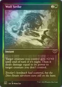 [FOIL] 狼の一撃/Wolf Strike 【英語版】 [DBL-緑C]