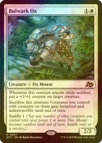 [FOIL] 防壁の雄牛/Bulwark Ox 【英語版】 [DFT-白R]