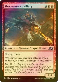 [FOIL] ドラコサウルスの援軍/Dracosaur Auxiliary 【英語版】 [DFT-赤U]
