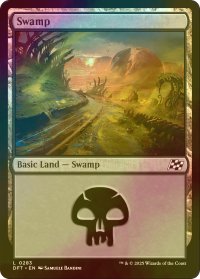 [FOIL] 沼/Swamp No.283 【英語版】 [DFT-土地C]