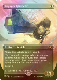 [FOIL] ボヤージャーの滑空車/Voyager Glidecar (全面アート版) 【英語版】 [DFT-白R]