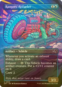 [FOIL] レインジャーズの給油機/Rangers' Refueler (全面アート版) 【英語版】 [DFT-青U]