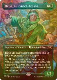 [FOIL] 自動機械職人、オビア/Oviya, Automech Artisan (全面アート版) 【英語版】 [DFT-緑R]