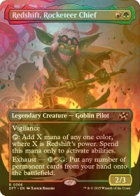 [FOIL] ロケッティアの隊長、レッドシフト/Redshift, Rocketeer Chief (全面アート版) 【英語版】 [DFT-金R]