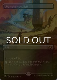 [FOIL] ブリーチボーンの境界/Bleachbone Verge (全面アート版) 【日本語版】 [DFT-土地R]