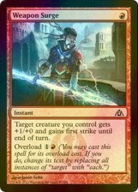 [FOIL] 武器への印加/Weapon Surge 【英語版】 [DGM-赤C]