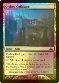 [FOIL] オルゾフのギルド門/Orzhov Guildgate 【英語版】 [DGM-土地C]