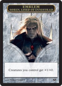 紋章 イニストラードの君主、ソリン/EMBLEM SORIN, LORD OF INNISTRAD 【英語版】 [DKA-トークン］