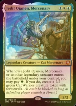 画像1: [FOIL] 傭兵、ジェディット・オジャネン/Jedit Ojanen, Mercenary (海外産ブースター版) 【英語版】 [DMC-金MR]