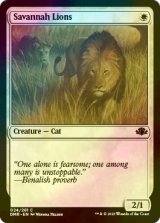 [FOIL] サバンナ・ライオン/Savannah Lions 【英語版】 [DMR-白C]
