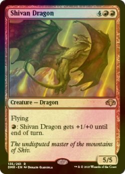 画像1: [FOIL] シヴ山のドラゴン/Shivan Dragon 【英語版】 [DMR-赤R]
