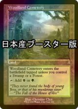 [FOIL] 森林の墓地/Woodland Cemetery ● (旧枠・日本産ブースター版) 【英語版】 [DMR-土地R]