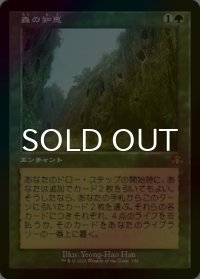 [FOIL] 森の知恵/Sylvan Library (旧枠・海外産ブースター版) 【日本語版】 [DMR-緑MR]