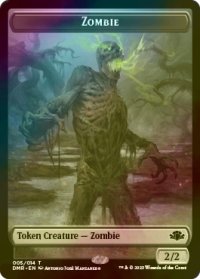 [FOIL] ゾンビ/ZOMBIE 【英語版】 [DMR-トークン]
