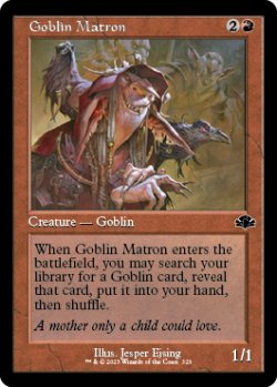画像1: ゴブリンの女看守/Goblin Matron (旧枠) 【英語版】 [DMR-赤C]