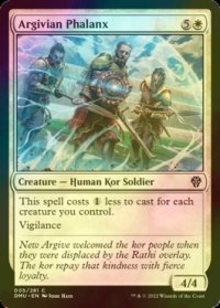 [FOIL] アルガイヴの密集軍/Argivian Phalanx 【英語版】 [DMU-白C]