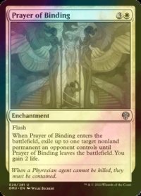 [FOIL] 束縛の祈り手/Prayer of Binding 【英語版】 [DMU-白U]