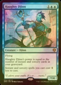 [FOIL] 傲慢なジン/Haughty Djinn 【英語版】 [DMU-青R]