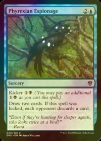 [FOIL] ファイレクシア流諜報術/Phyrexian Espionage 【英語版】 [DMU-青C]