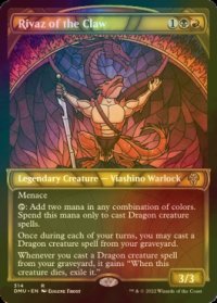 [FOIL] 爪のライヴァズ/Rivaz of the Claw (ショーケース・海外産ブースター版) 【英語版】 [DMU-金R]