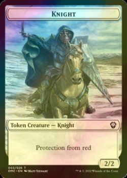 画像1: [FOIL] 騎士/KNIGHT 【英語版】 [DMC-トークン]