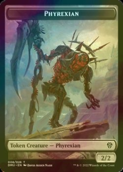 画像1: [FOIL] ファイレクシアン/PHYREXIAN 【英語版】 [DMU-トークン]