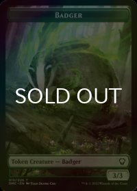 [FOIL] アナグマ/BADGER 【英語版】 [DMC-トークン]