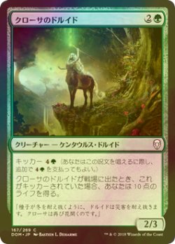 画像1: [FOIL] クローサのドルイド/Krosan Druid 【日本語版】 [DOM-緑C]