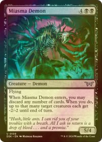 [FOIL] 瘴気の悪魔/Miasma Demon 【英語版】 [DSK-黒U]