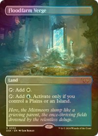 [FOIL] フラッドファームの境界/Floodfarm Verge (全面アート・海外産ブースター版) 【英語版】 [DSK-土地R]