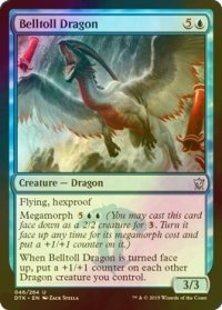 [FOIL] 鐘鳴りのドラゴン/Belltoll Dragon 【英語版】 [DTK-青U]
