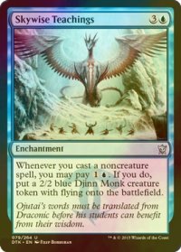 [FOIL] 空智の教え/Skywise Teachings 【英語版】 [DTK-青U]