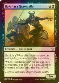 画像1: [FOIL] ラクシャーサの墓呼び/Rakshasa Gravecaller 【英語版】 [DTK-黒U]