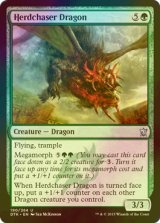 [FOIL] 群追いドラゴン/Herdchaser Dragon 【英語版】 [DTK-緑U]