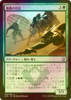 画像1: [FOIL] 塩路の伏兵/Salt Road Ambushers 【日本語版】 [DTK-緑U]