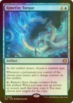 画像1: [FOIL] 凍炎の首飾り/Rimefire Torque 【英語版】 [ECL-青R]